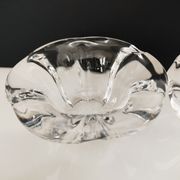 Set of 3 cups including one signed Val Saint Lambert