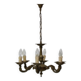 1930s Large Art Deco Candlestick, Czechoslovakia