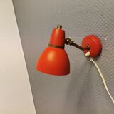 Wall lamp in orient red color, 50s