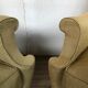 Pair of vintage ear chairs 1950 1960 design italy