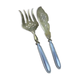 Share antique silver-plated fish service – Original box