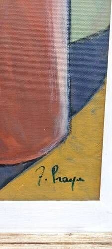 Oil on canvas Still Life at Dawn "Franco Prayer" (1924) 80 x 70 cm