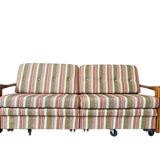 Vintage wooden sofa / sofa bed / couch