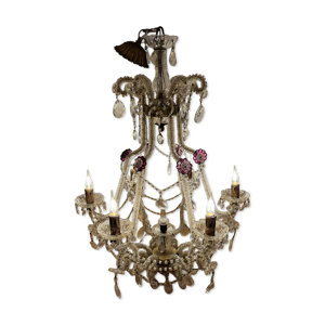 lustre à pampilles en