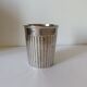 Silver metal vase