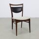Vintage teak dining chairs by Louis van Teeffelen, 1960s NEW upholstery