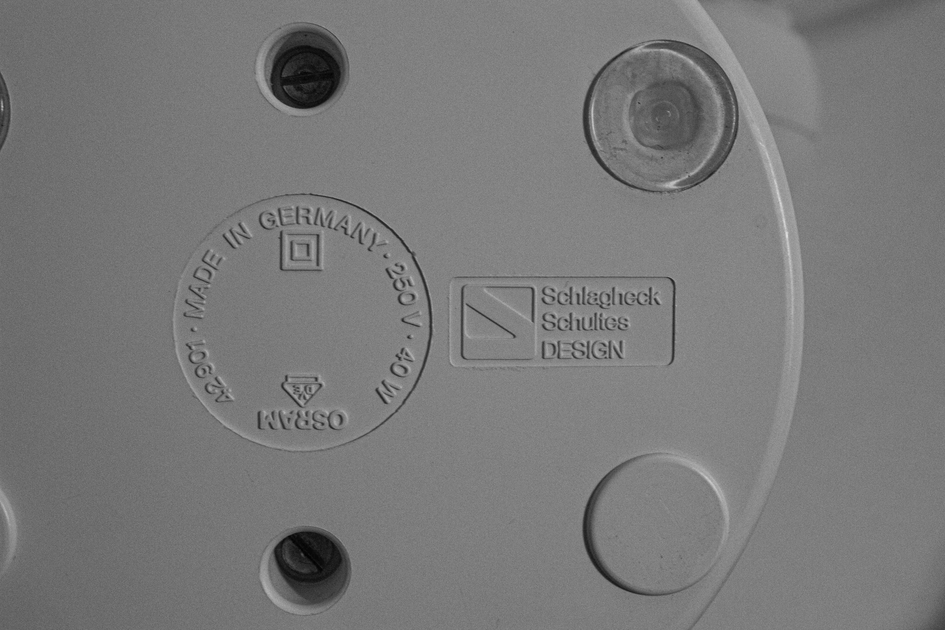 Set of space age Osram desk lamps by Schlagheck, 1977