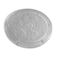 Coaster glass press decorated with roses