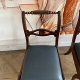 Pair of English Regency chairs