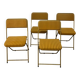 Série de 4 chaises pliantes Lafuma vintage des années 60