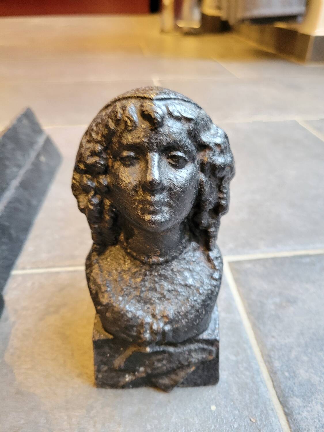 Cast iron andirons