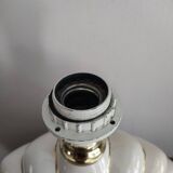 Ceramic and gold metal shell lamp base - vintage