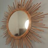 Rattan mirror year 1960
