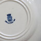 Set of 6 plates flat iron earth Gien Cactus blue porcelain opaque old 19 th earthenware