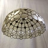 Mother-of-pearl and brass hanging lamp 1960s
