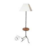 Lampadaire tripode vintage à tablette