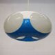 Unique Space age bug eye ufo lamp *** Massive Belgium *** blue and white