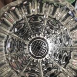 Old pressed glass vase 22 cm high
