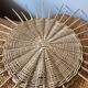 Round rattan sun mirror