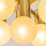 Sciolari chandelier in brass, Italy, 1960s.