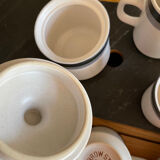 Japanese ceramic coffee set Arrow Stone