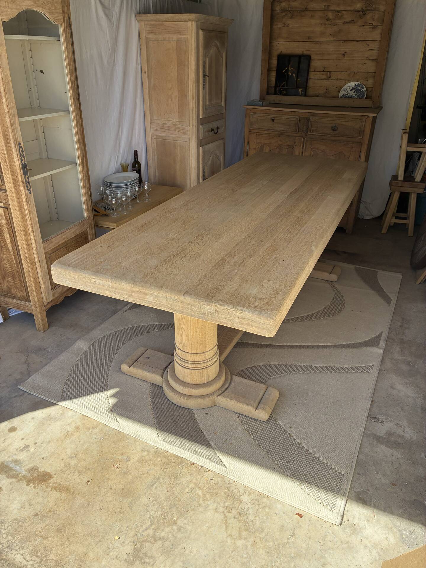 Monastery table in solid oak