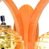 1970s mid-century modern Wall lamp, Elektrotechniczna Spółdzielnia Inwalidów, Nowa Huta