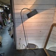 Tripod floor lamp in Matégot style from the 1950s.