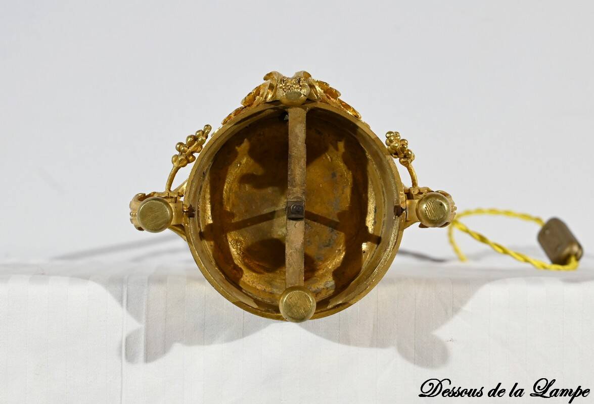 Lampe en Bronze Doré, époque Napoléon III – Milieu XIXe