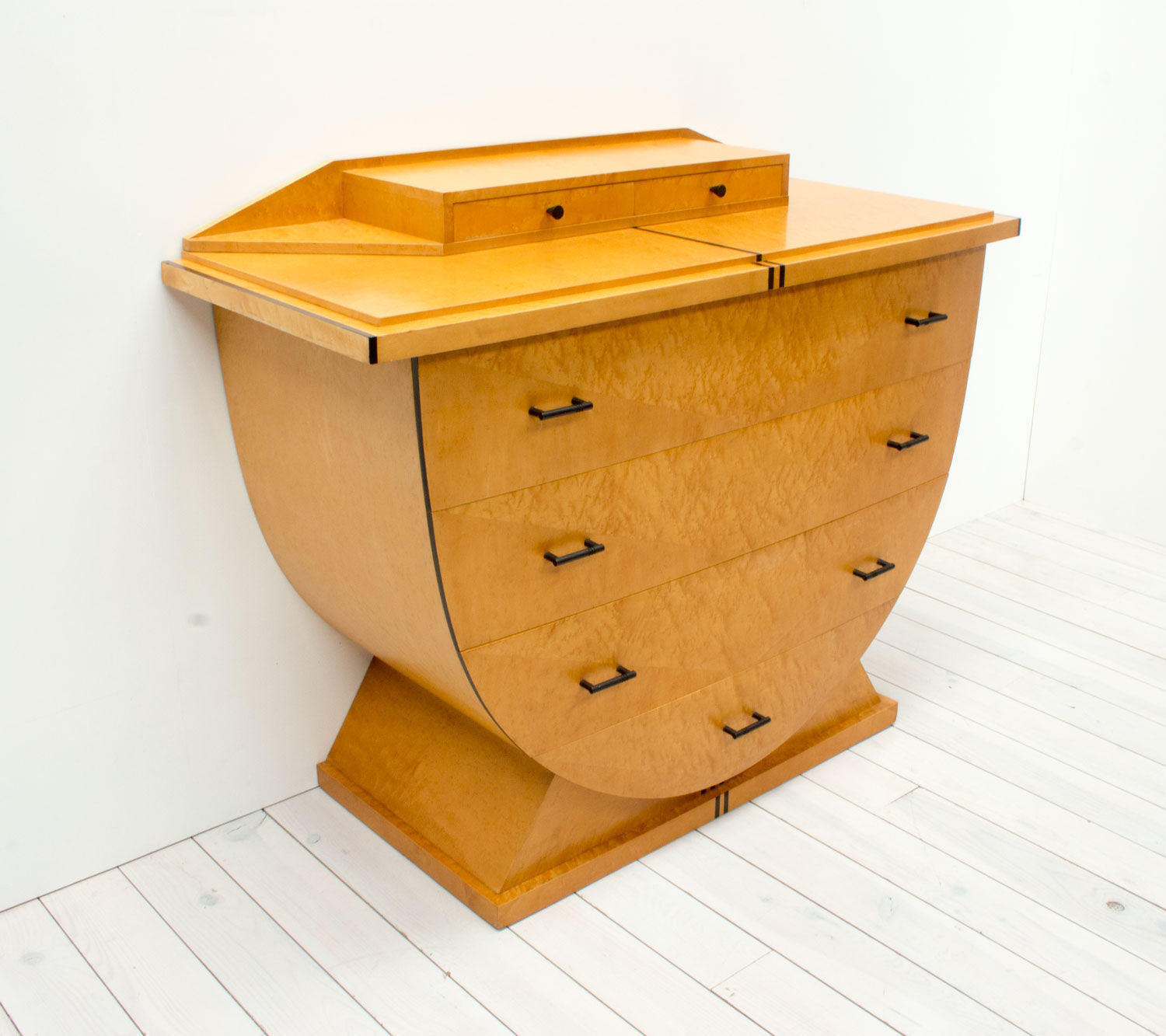 Art Deco Design Maple Chest of Drawers by Roche Bobois, 1980s