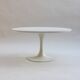 1960s White Tulip Coffee Table by Maurice Burke for Arkana 75