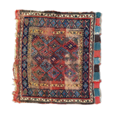 Antique Shahsavand tribal horse cover mat 105x95 cm