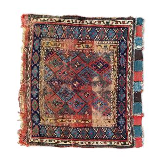 Tapis de couverture de cheval tribal Shahsavand antique 105x95 cm