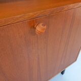 Vintage Scandinavian modernist style teak storage bookcase