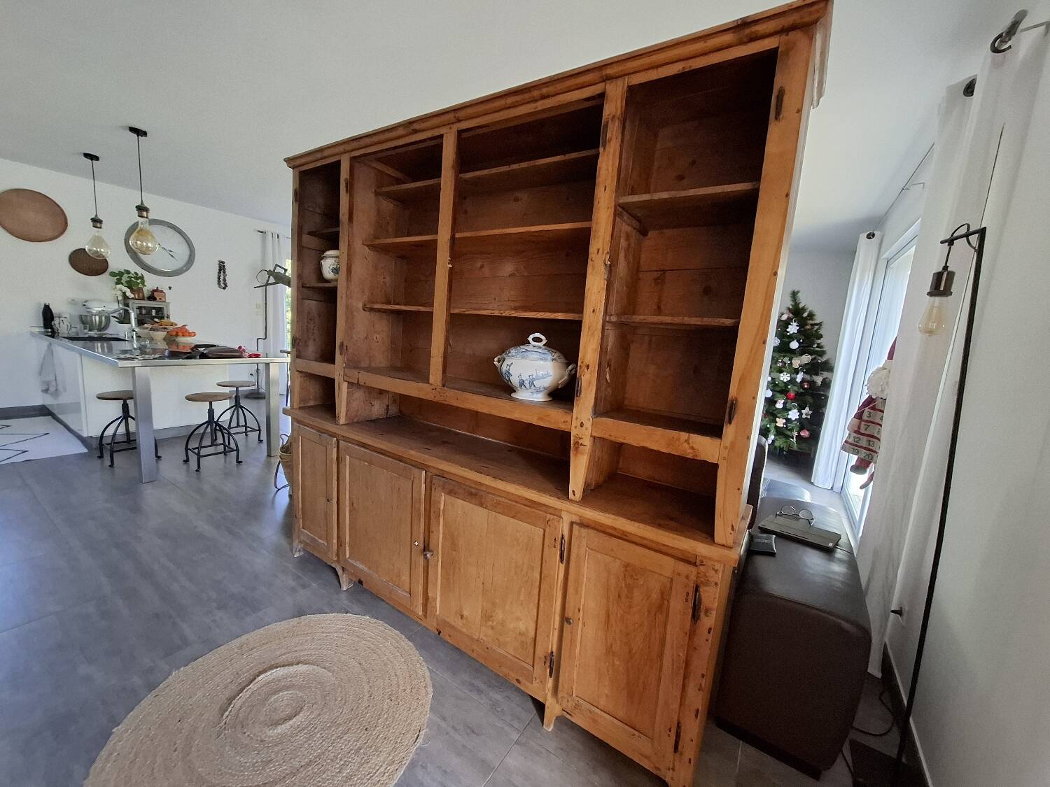 Large solid wood sideboard