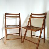 Pair of vintage folding chairs