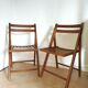 Pair of vintage folding chairs