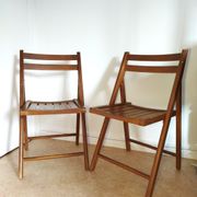 Pair of vintage folding chairs