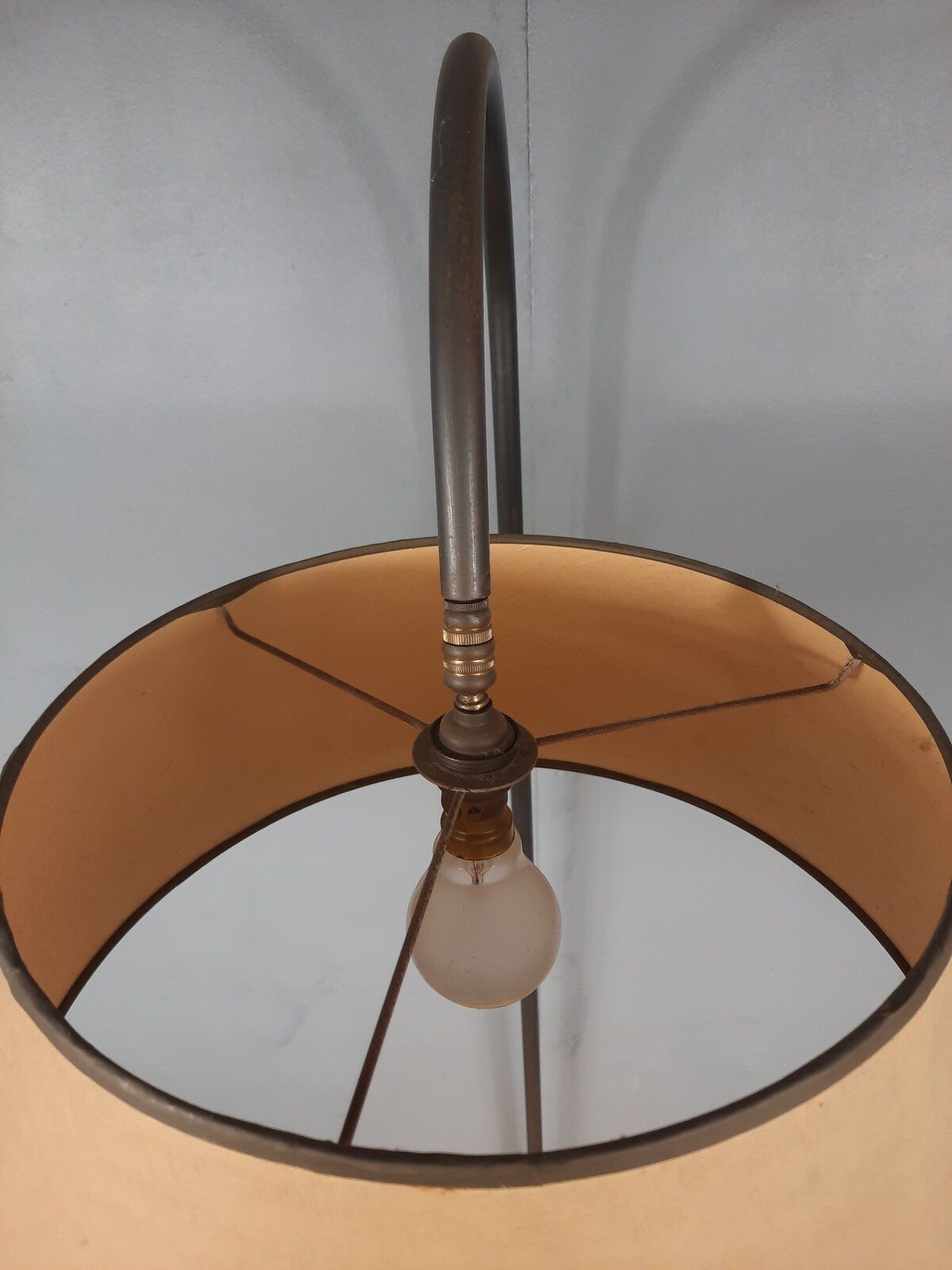 Vintage magazine door floor lamp