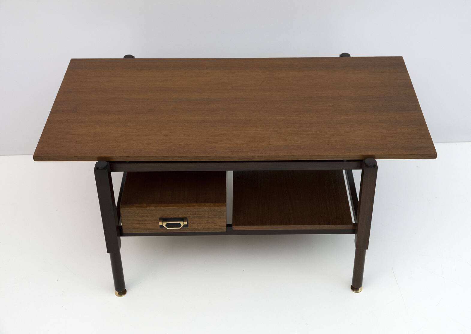 Ico Parisi Mid-Century Modern Italian Mahogany Coffee Table, 1950s