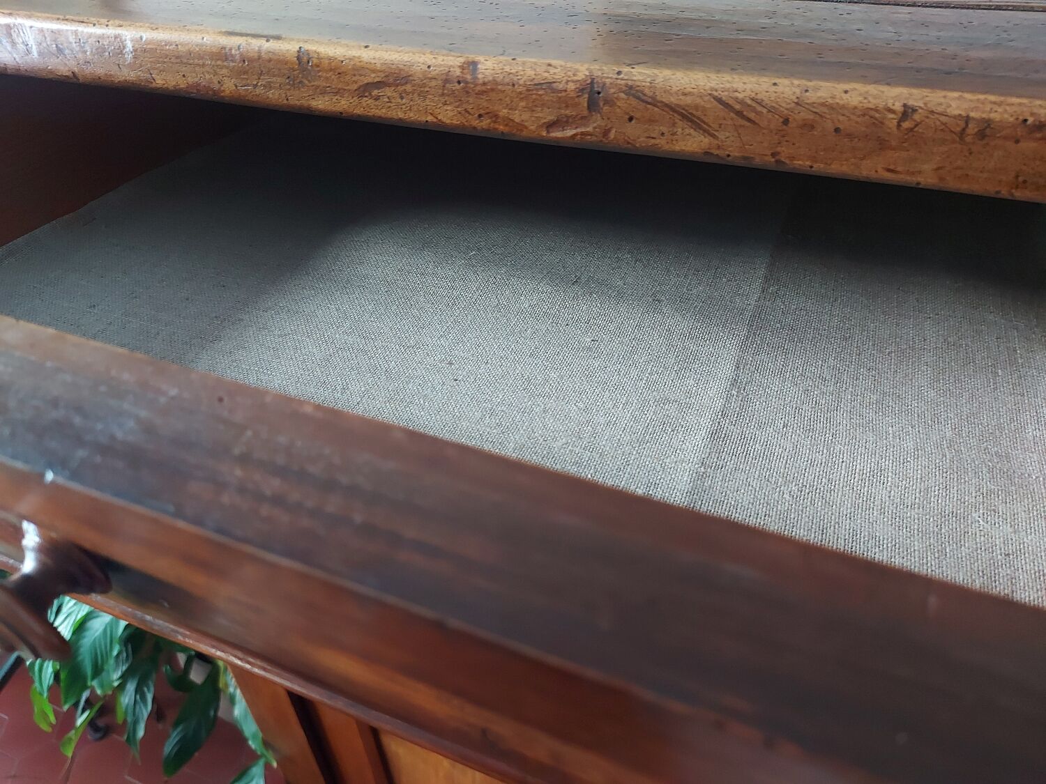 Antique solid wood sideboard