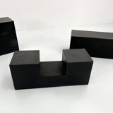 Set of 3 Gli Scacchi coffee tables by Mario Bellini for C&B Italia, 1970