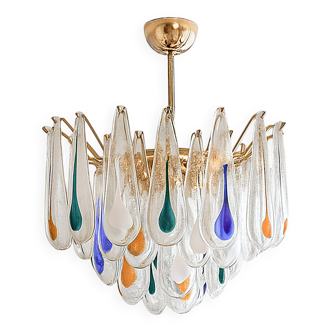 La Murrina glass chandelier, 1980s, Italy.