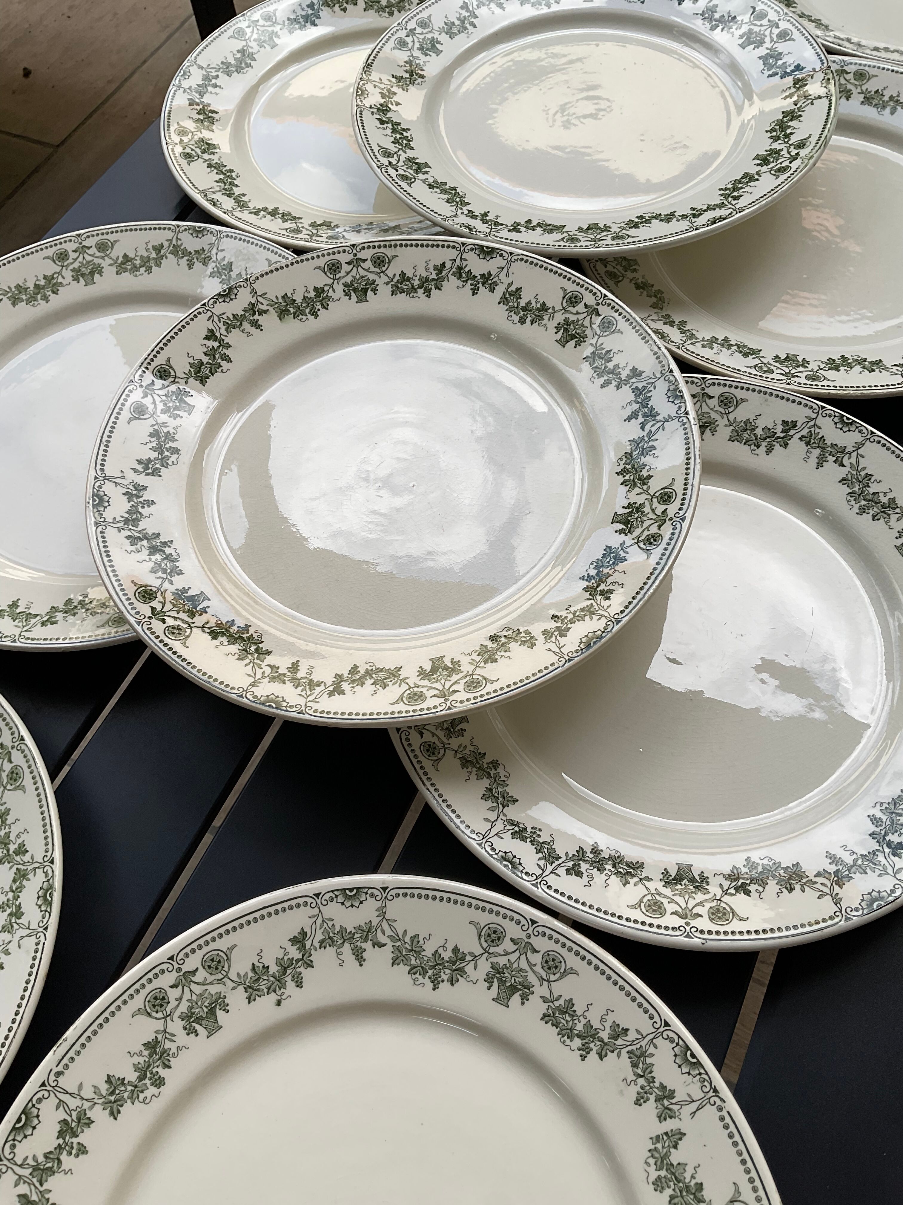 10 flat plates .model champagne .badonvillers