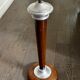 Mid-century lamp base in wood and metal