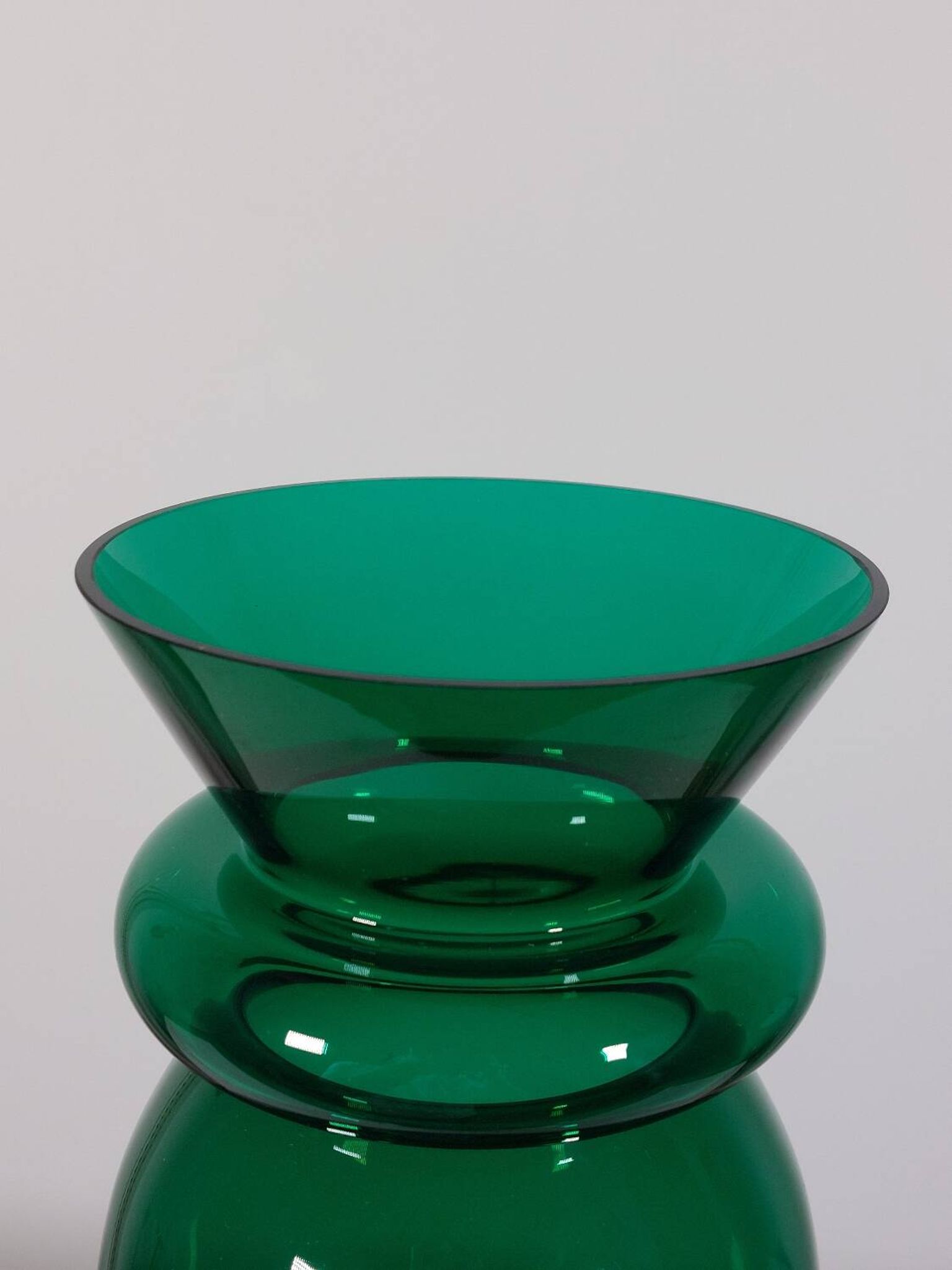 Vintage sculptural vase by Dieter Sieger for Ritzenhoff Design.