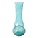 Turquoise Stylish Glass Flower Vase / Bibi / Italy / 1980s