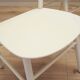 Set of four beech chairs, Italian design, 1970s, production: Italy