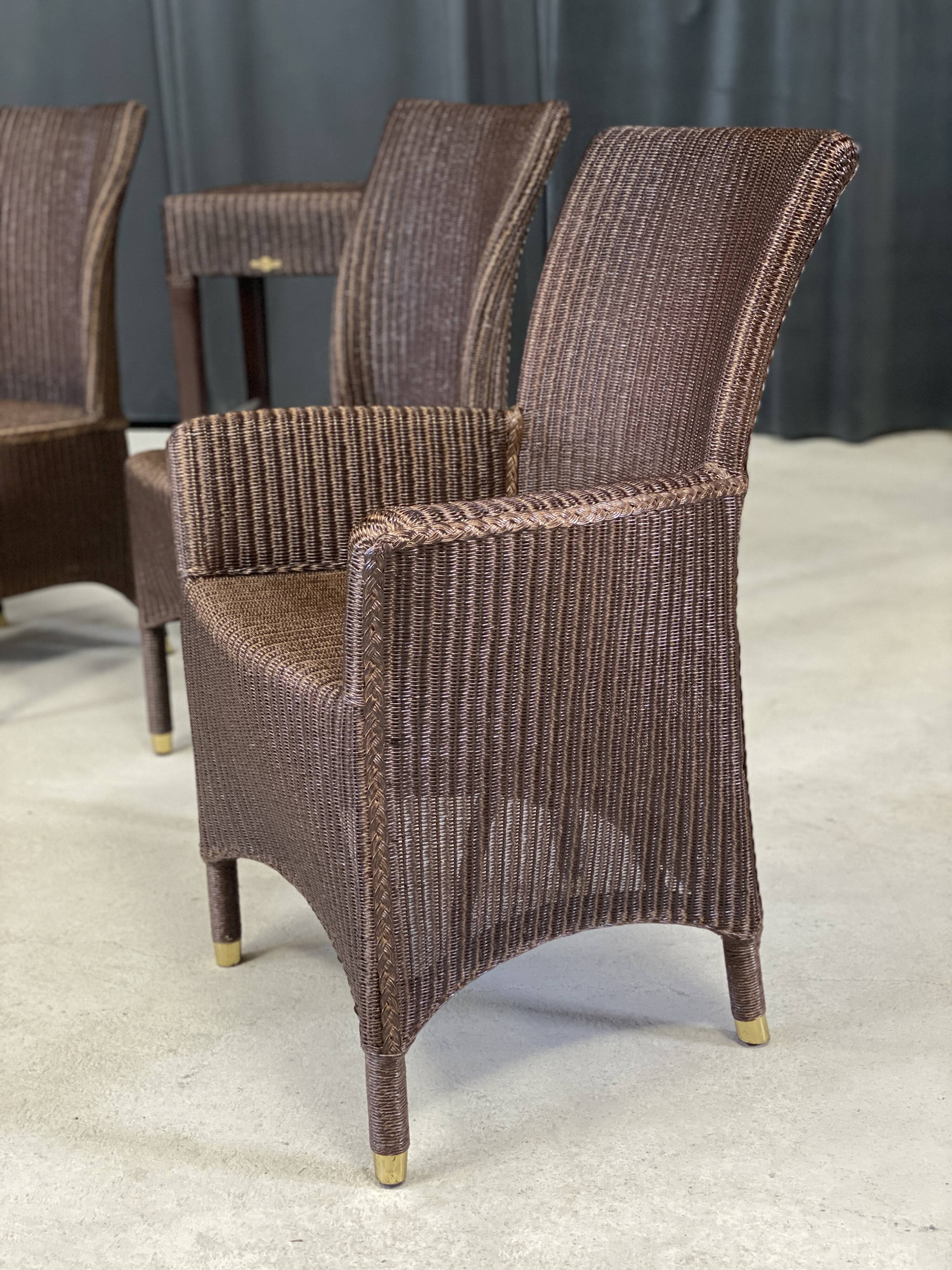 Vincent Sheppard wicker dining set, 8 pieces