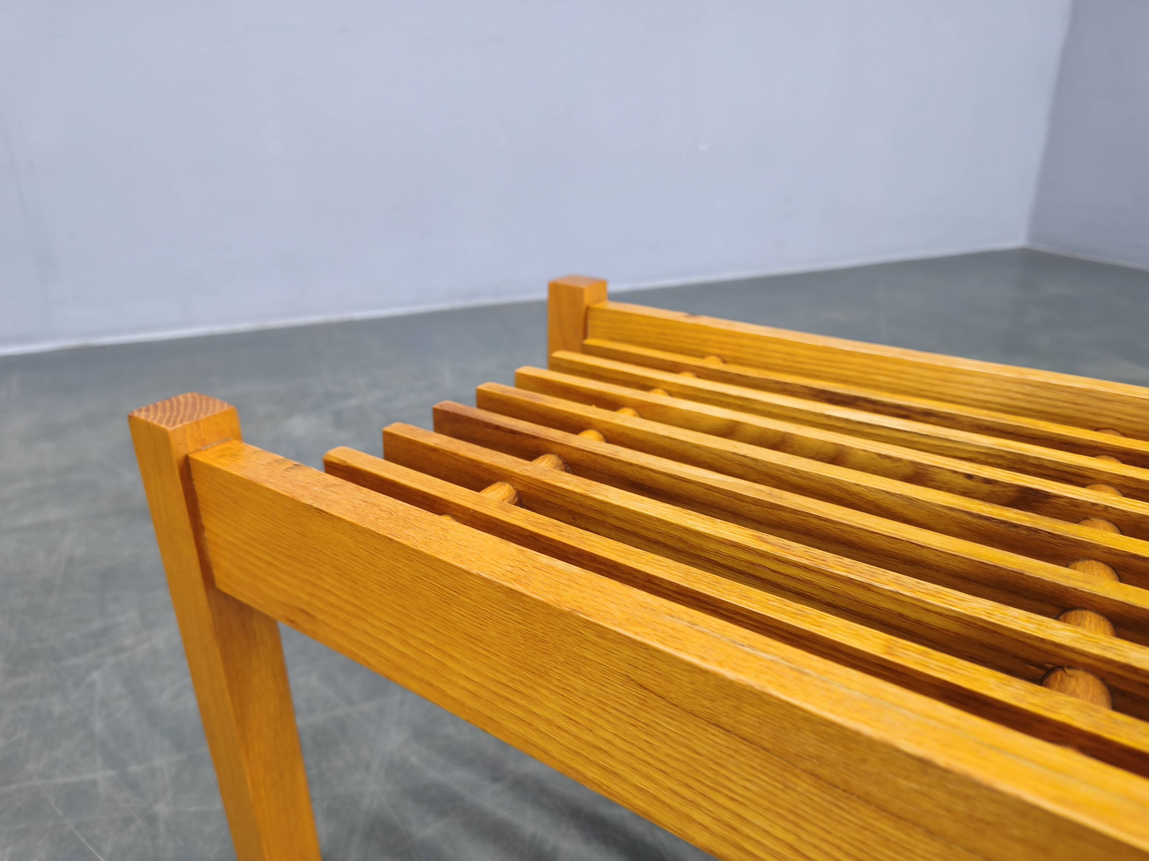 Set of Three Mid-Century Wooden Plant Stands, Czechoslovakia 1970s